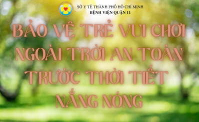 (HCDC) Bảo vệ trẻ vui chơi ngoài trời an toàn trước thời tiết nắng nóng
